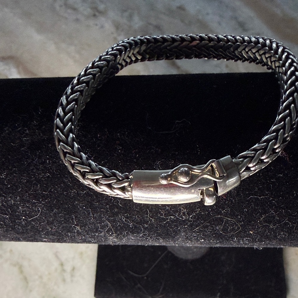 Sterling Silver Braided Bracelet - Picture 3 of 3